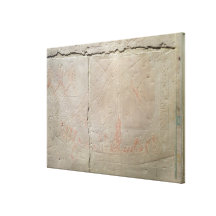 Relief depicting a boat journey canvas print