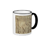Relief depicting a pharaoh mug