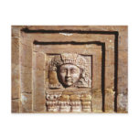 Relief depicting a woman at a window postcards