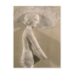 Relief depicting a woman in profile postcards