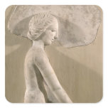 Relief depicting a woman in profile sticker