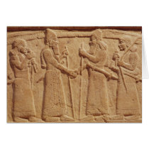 Relief depicting King Shalmaneser III Card