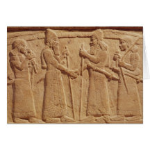 Relief depicting King Shalmaneser III Card