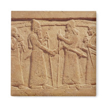 Relief depicting King Shalmaneser III Magnet