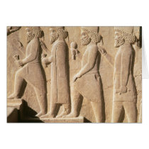 Relief depicting Median guards from stairs Cards