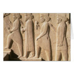Relief depicting Median guards from stairs Cards