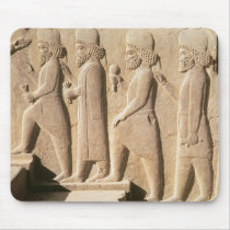 Relief depicting Median guards from stairs Mouse Pad
