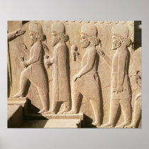 Relief depicting Median guards from stairs Print