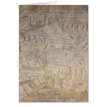 Relief depicting the unloading of wood card