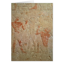 Relief depicting two sculptors carving a greeting card