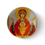 religeous icon holy mary and child buttons