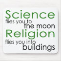 Religion and Science Atheist mousepads by EllesPlanet Religion and Science Atheist mousepads