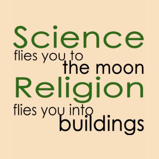 Religion and Science Atheist shirt