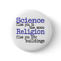 Religion and Science buttons by EllesPlanet Religion and Science buttons