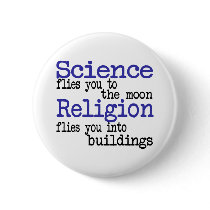 Religion and Science buttons by EllesPlanet Religion and Science buttons