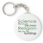 Religion and Science Keychain