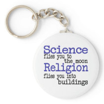 Religion and Science Keychain
