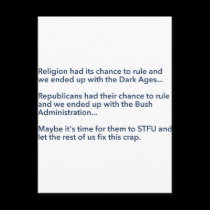 Religion and the Bush Administration postcards