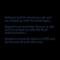 Religion and the Bush Administration t-shirts