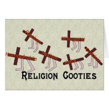 Religion Cooties Greeting Cards