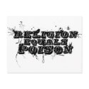 Religion Equals Poison postcards