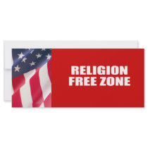 Religion Free Zone rack cards by AntiRepublican Religion Free Zone rack cards