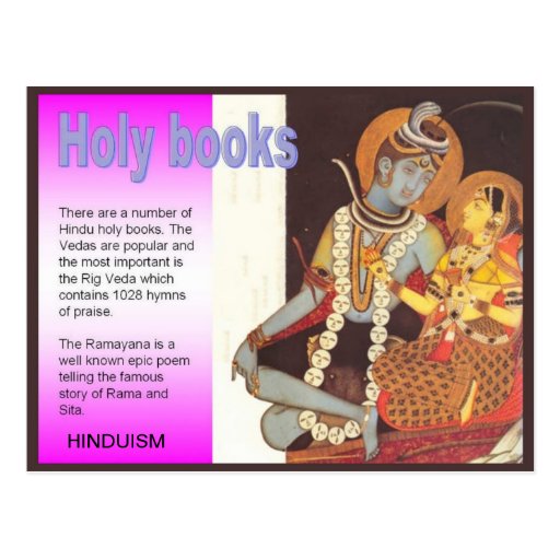 religion-hinduism-india-hindu-holy-books-postcard-zazzle