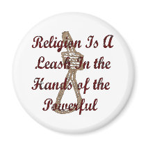 Religion Is A Leash magnets by godless_heathen Religion Is A Leash magnets