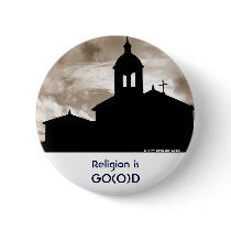 Religion is Good / God Pinback Buttons