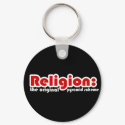 Religion keychains by BoogieMonst Religion keychains