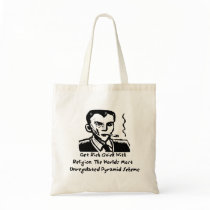 Religion Pyramid Scheme bags by godless_heathen Religion Pyramid Scheme bags