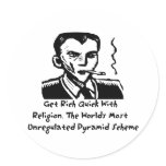 Religion Pyramid Scheme stickers