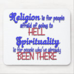 Religion VS spirituality mousepads