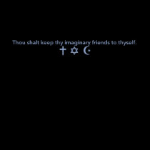 Religion's Imaginary Friends t-shirts