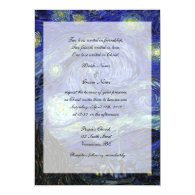 Religions wedding invitation, Starry Night Invites