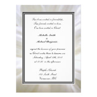 Religions wedding, pure white daisy flower custom announcements
