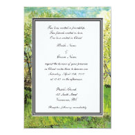 religion's wedding, van Gogh Orchard in Blossom Personalized Invitations