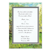 religion's wedding, van Gogh Orchard in Blossom Invites