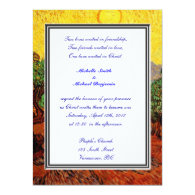 Religions wedding. Vincent van Gogh Olive Trees Custom Announcement