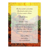 religions weddings,Vincent van Gogh Olive Trees Personalized Invitation