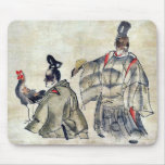Religious ceremony with rooster Ukiyo-e. Mouse Pad