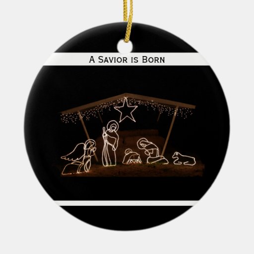 religious christian christmas ornament manger zazzle religious christian christmas ornament manger zazzle