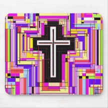 religious christian cross mousepad