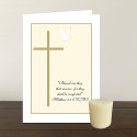 Religious Christian Sympathy Card -- Cross & Dove
