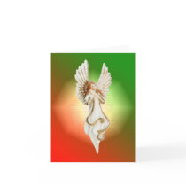 Tarjetas religiosas del ángel de la Navidad tarjetas