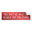religious crap bumper stickers by WanderingWomyn religious crap bumper stickers