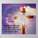 Religious Easter Poster - Jesus and Cross posters