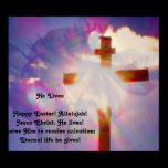 Religious Easter Poster - Jesus and Cross