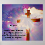 Religious Easter Poster - Jesus and Cross
