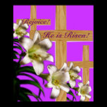 Religious Easter Poster Print - He is Risen!
